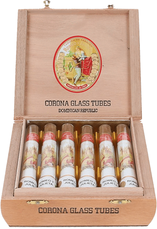 Romeo y Julieta Vintage Corona Glass Tubes